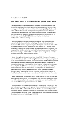 Abt and Joest – Successful for Years with Audi