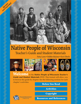 Native People of Wisconsin Teacher's Guide