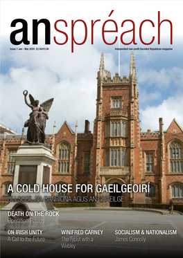 A Cold House for Gaeilgeoirí Ollscoil Na Banríona Agus an Ghaeilge