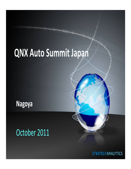 QNX Auto Summit Japan