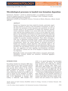 Microbiological Processes in Banded Iron Formation Deposition