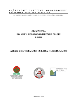 Arkusz CEDYNIA (343) I STARA RUDNICA (383)