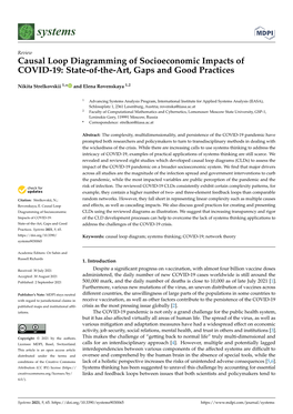 Causal Loop Diagramming of Socioeconomic Impacts of COVID-19: State-Of-The-Art, Gaps and Good Practices