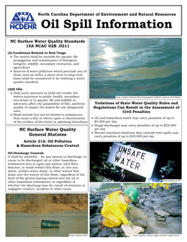 Oil Spill Information