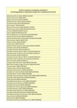 Où Faire Ma Photo Et Ma Signature Numérisées ? 131 Photographe(S) Ou Cabine(S)Sont Équipés Dans Le Département De L’Isère