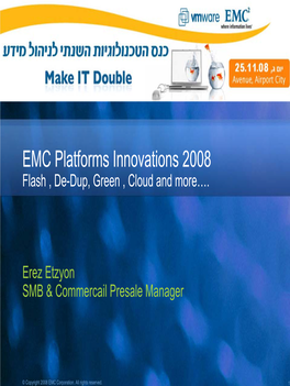 EMC Storage Platforms