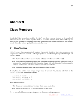 Chapter 9 Class Members