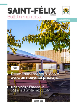 SAINT-FÉLIX Bulletin Municipal HAUTE-SAVOIE DÉCEMBRE 2019