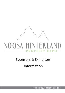 Sponsors & Exhibitors Information