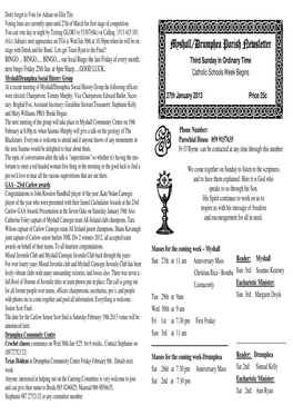 Myshall Parish Newsletter