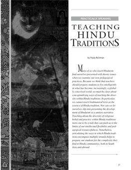 Practically Speaking: Teaching Hindu Traditions