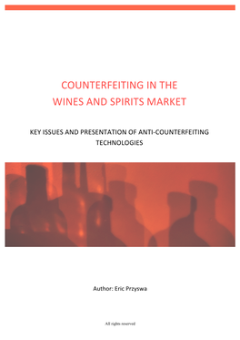 Counterfeiting in the Wines and Spirits Market