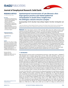 Spatiotemporal Reconstruction of Late Mesozoic Silicic Large Igneous Province and Related Epithermal Mineralization in South