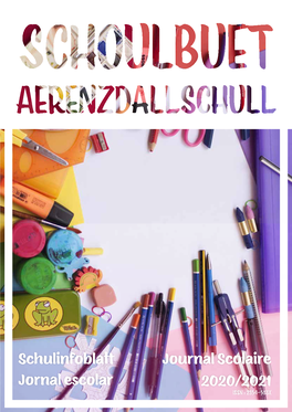 Schulinfoblatt Journal Scolaire Jornal Escolar 2020/2021 ISSN : 2354-533X