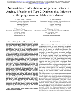 Network-Based Identification of Genetic Factors in Ageing, Lifestyle