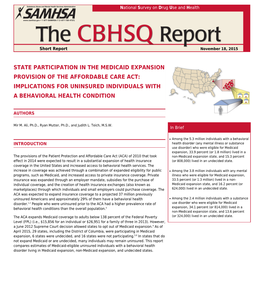 State Participation in the Medicaid Expansion