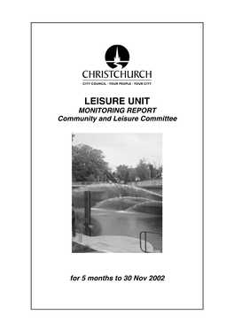 Community and Leisure Committee Annual Plan Agenda 13 February