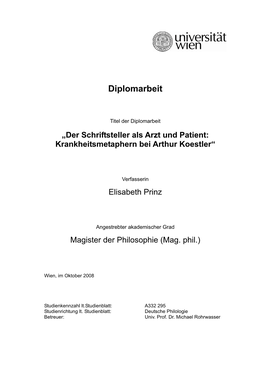 Diplomarbeit