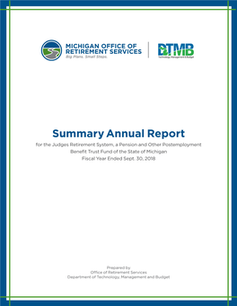 Summary Annual Report FY 2018