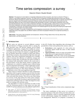 Time Series Compression: a Survey