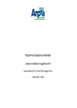 Programma Ispezione 2021