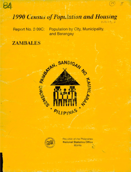 Zambales), Population by City, Municipality and Barangay