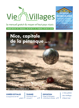 Nice, Capitale De La Pétanque Pages 2 À 7