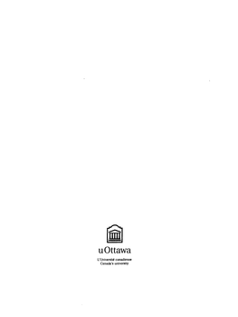 U Ottawa L'universltg Canadiemie Canada's University Itfrft FACULTE DES ETUDES SUPERIEURES FACULTY of GRADUATE and ET POSTOCTORALES U Ottawa POSDOCTORAL STUDIES