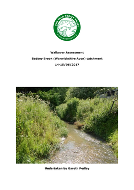 Walkover Assessment Badsey Brook