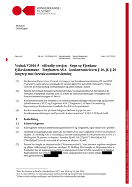 Torghatten ASA - Konkurranseloven § 16, Jf