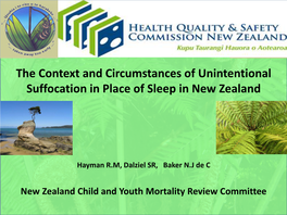 The Context and Circumstances of Unintentional Suffocation in Place of Sleep in New Zealand