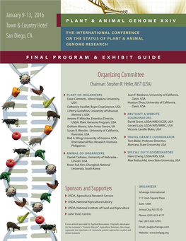 Plant & Animal Genome V