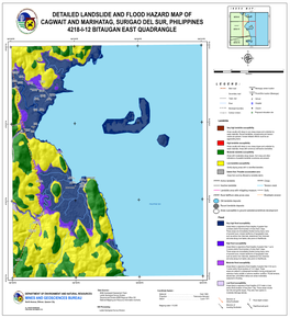Detailed Landslide and Flood Hazard Map of Cagwait And
