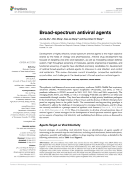 Broad-Spectrum Antiviral Agents