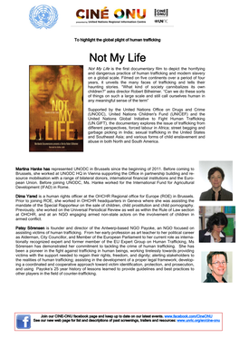 Handout Not My Life Draft 1