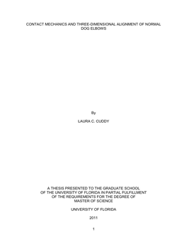 University of Florida Thesis Or Dissertation Formatting