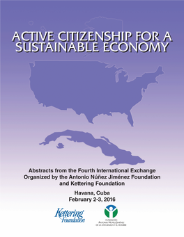 Active Citizenship for a Sustainable Economy Active