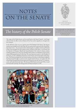 The History of the Polish Senate Senat@Nw.Senat.Gov.Pl