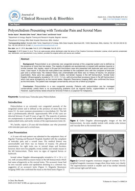 Polyorchidism Presenting with Testicular Pain and Scrotal Mass
