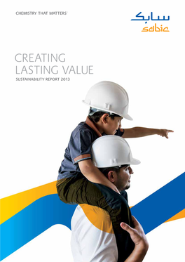 Creating Lasting Value Sustainability Report 2013 2 Creating Lasting Value