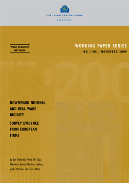 Downward Nominal and Real Wage Rigidity Survey Evidence from European Firms