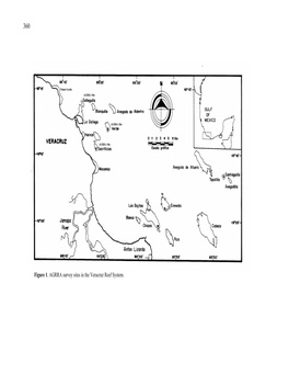 Figure 1. AGRRA Survey Sites in the Veracruz Reef System