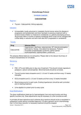 Thyroid Cabozantinib