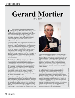 Gerard Mortier (1943-2014)