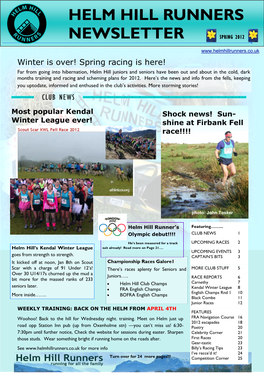 Helm Hill Runners Newsletter