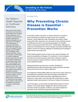 Why Preventing Chronic Disease Is Essential