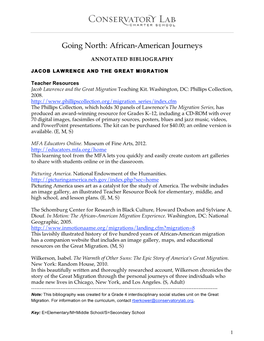 Going North: African-American Journeys