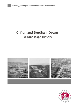 Clifton and Durdham Downs: a Landscape History