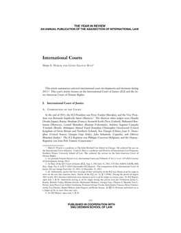 International Courts