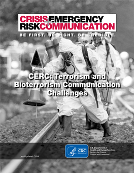 CERC: Terrorism and Bioterrorism Communication Challenges